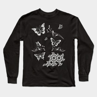 white butterflies Long Sleeve T-Shirt